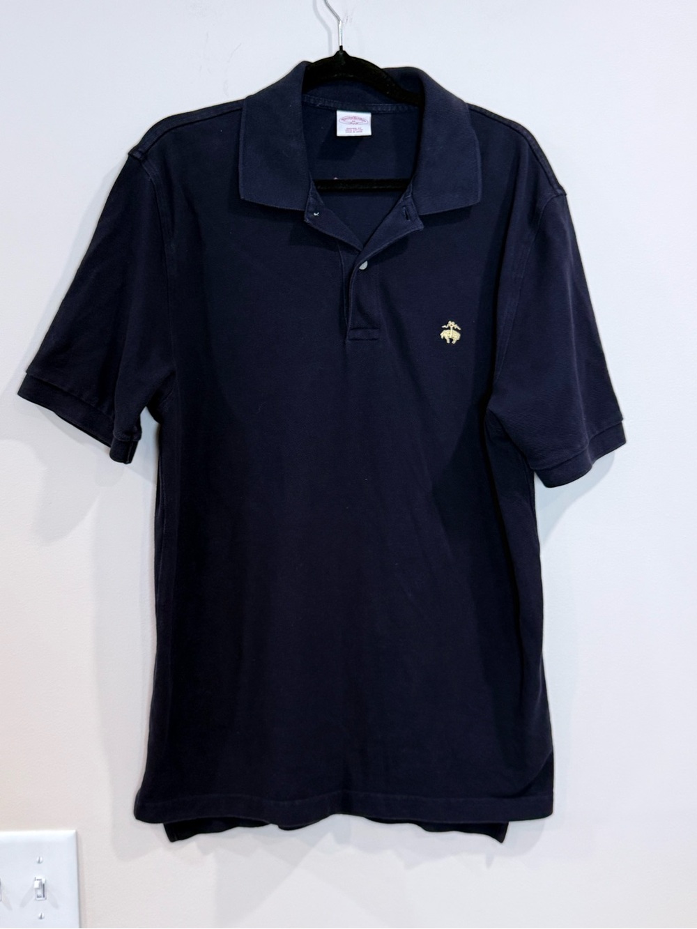 🌸3/$20 Brooks Brothers Men’s Navy Polo Shirt with Embroidered Logo Size M UC🌸